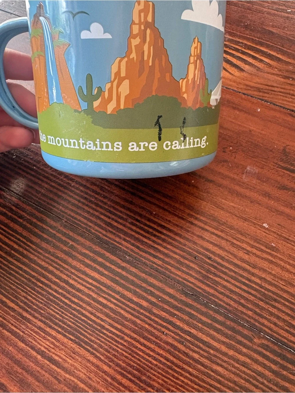Disney Walt Disney World Blue Mountain Enamel Camping Mug